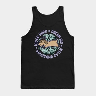 Work Hard Dream Big Savasana Often Goat Yoga Fitness Funny Tank Top